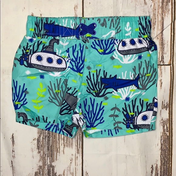 Cat & Jack Baby Boy Swim Trunks - Picture 2 of 3